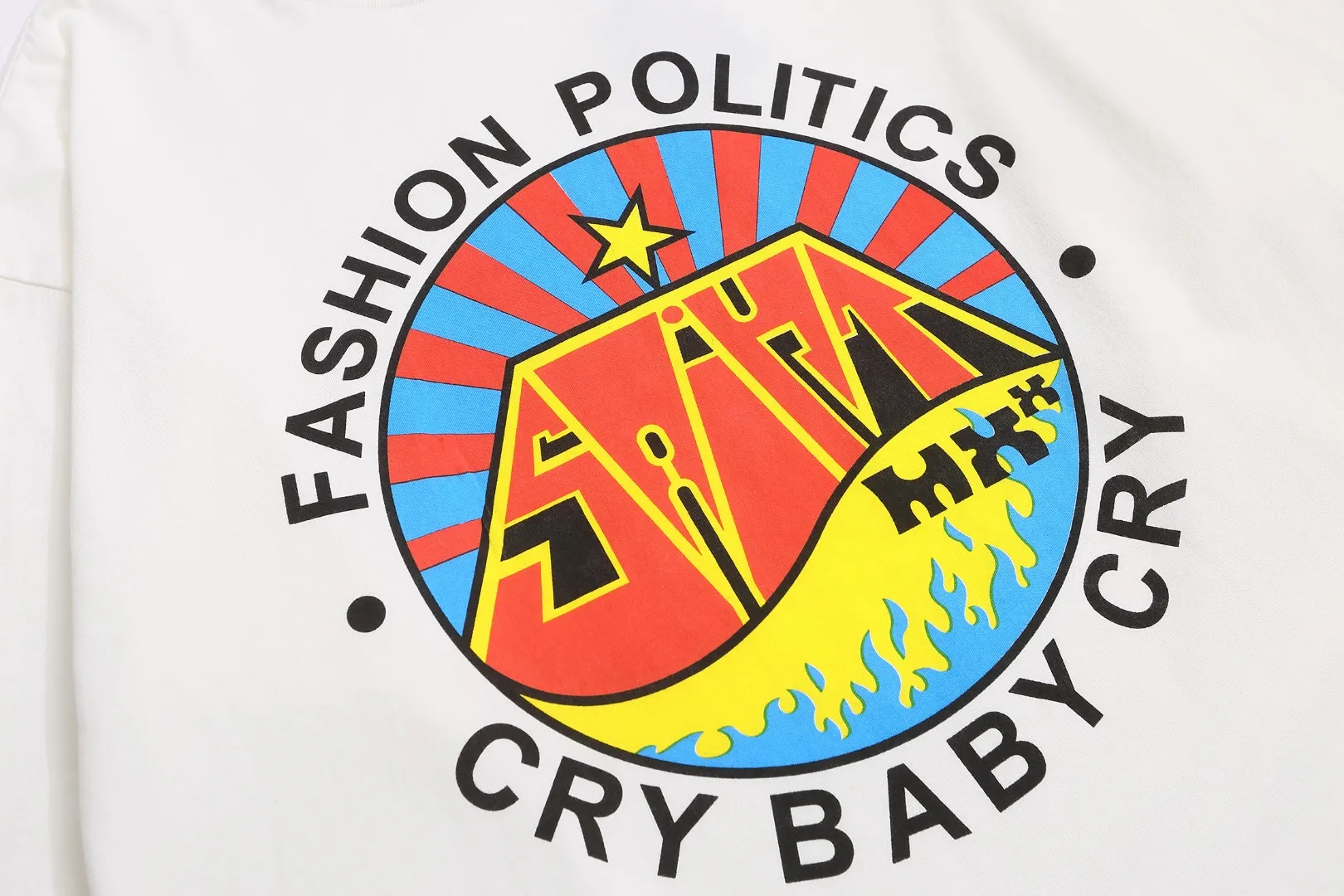American trendy Saint Michael letters retro print distressed casual loose long-sleeved T-shirt Fabric: 260g Style number: SM655 Size: S-M-L-XL Color: White Price: P144